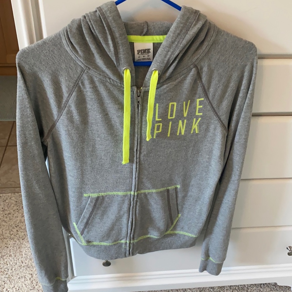 VS Pink zip up hoodie